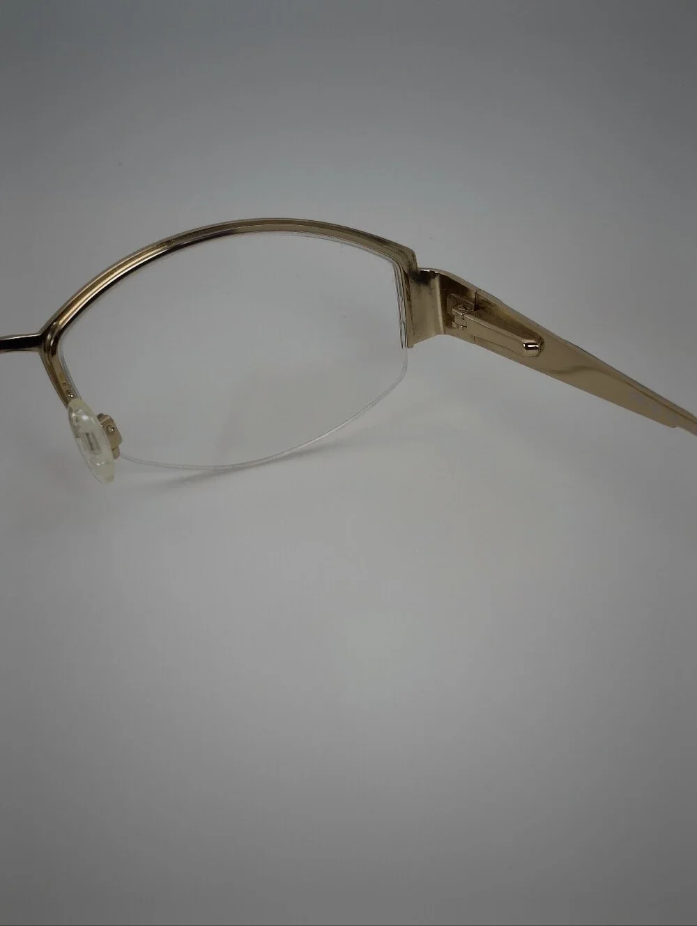 Cazal. Gold and Black Semi-Rimless Women’s Eyeglasses. Germany